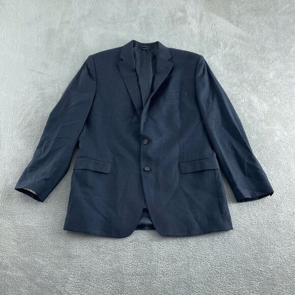Lauren Ralph Lauren Mens Navy Blazer Size 42L Wool Blend 5575 - Picture 1 of 10